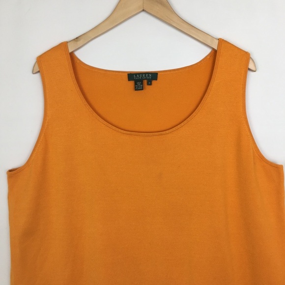 Lauren Ralph Lauren Silk Blent Knit Tank Top Orange Women’s Size 2X
Fall Autumn - Picture 2 of 10